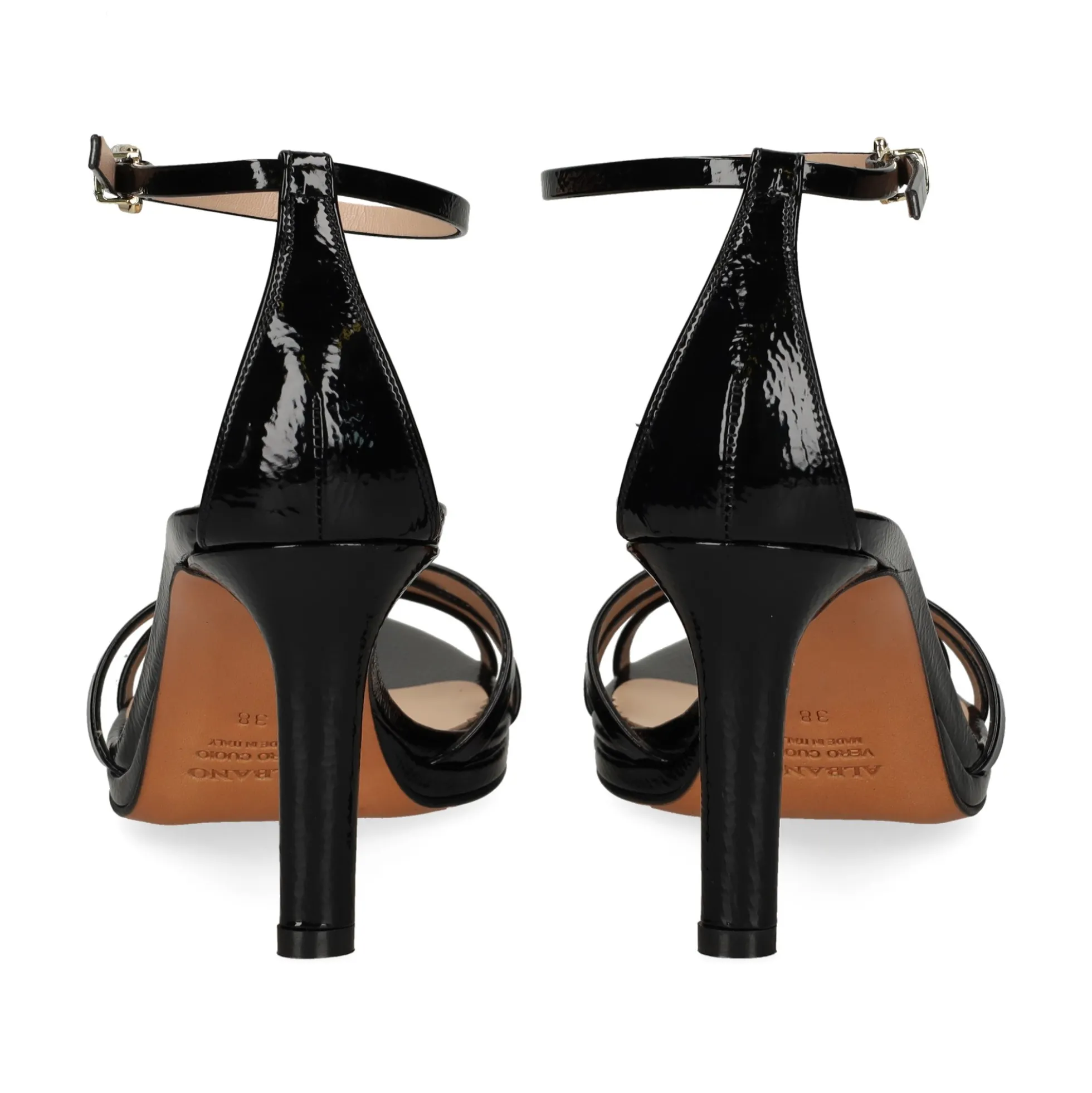 ALBANO Sandalias con plataforma de Mujer 5555 NEGRO