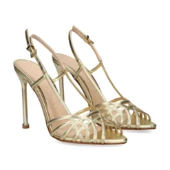 ALBANO Sandalias con tacón de Mujer 5353 / 6 PLATINO