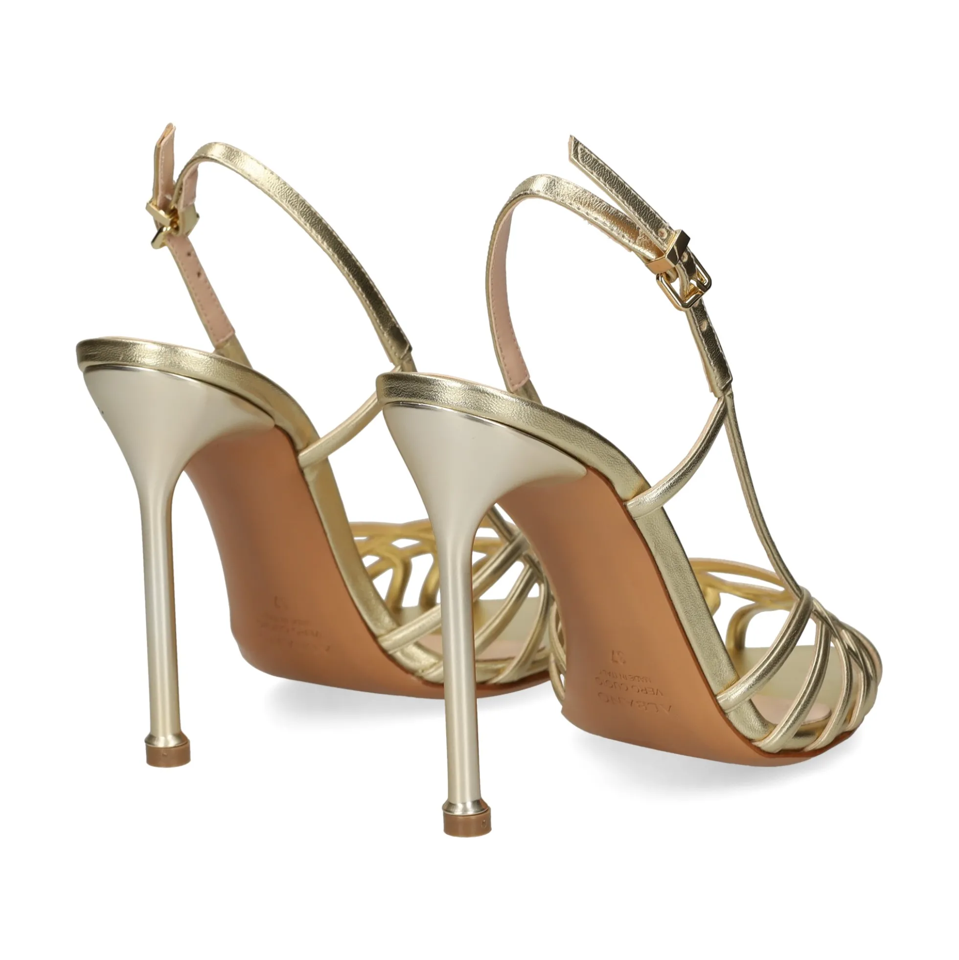 ALBANO Sandalias con tacón de Mujer 5353 / 6 PLATINO