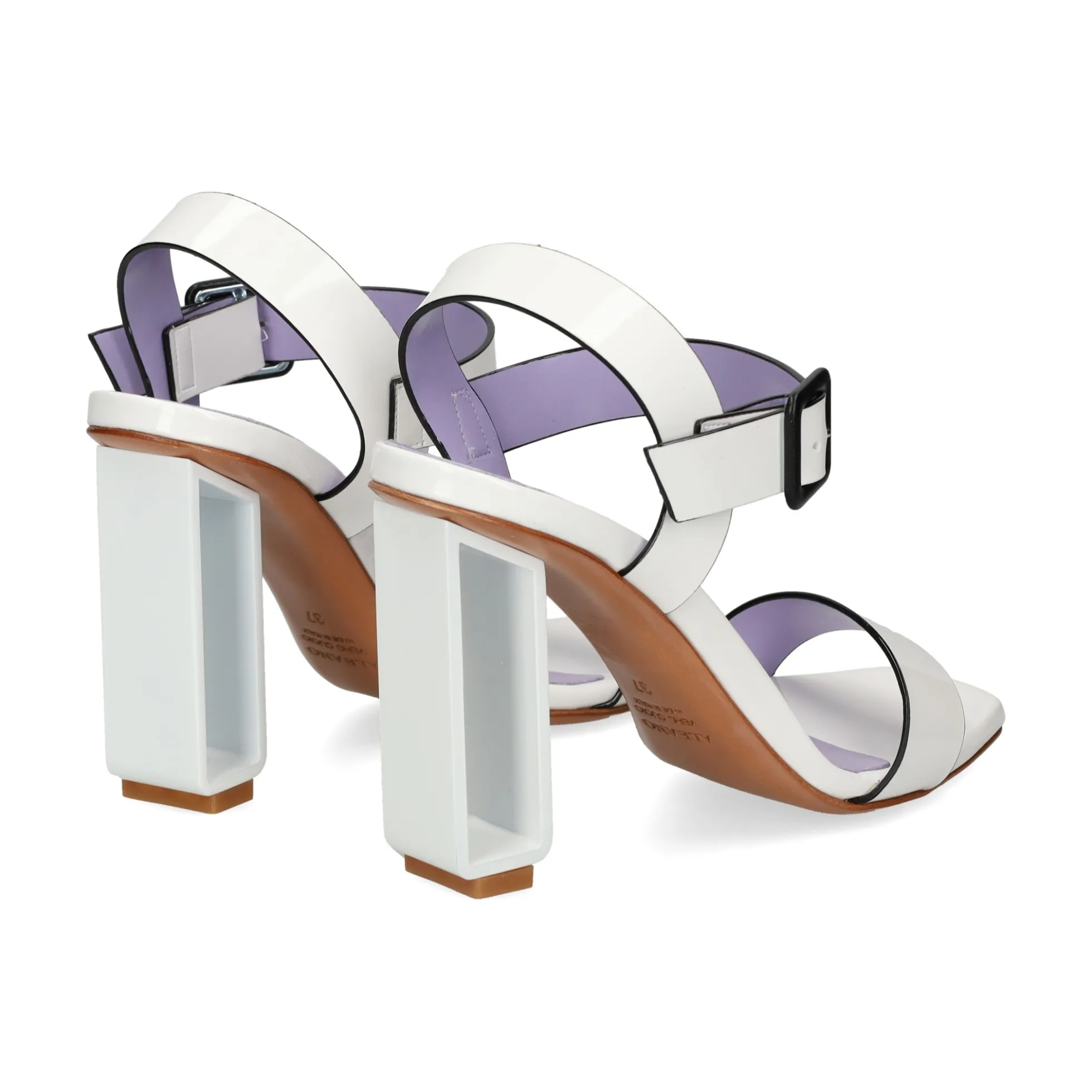ALBANO Sandalias con tacón de Mujer 5180 / 2 BLANCO