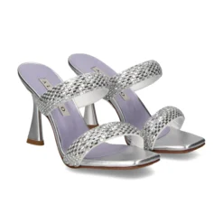 ALBANO Sandalias con tacón de Mujer 3202/2 SILVER