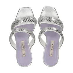 ALBANO Sandalias con tacón de Mujer 3202/2 SILVER