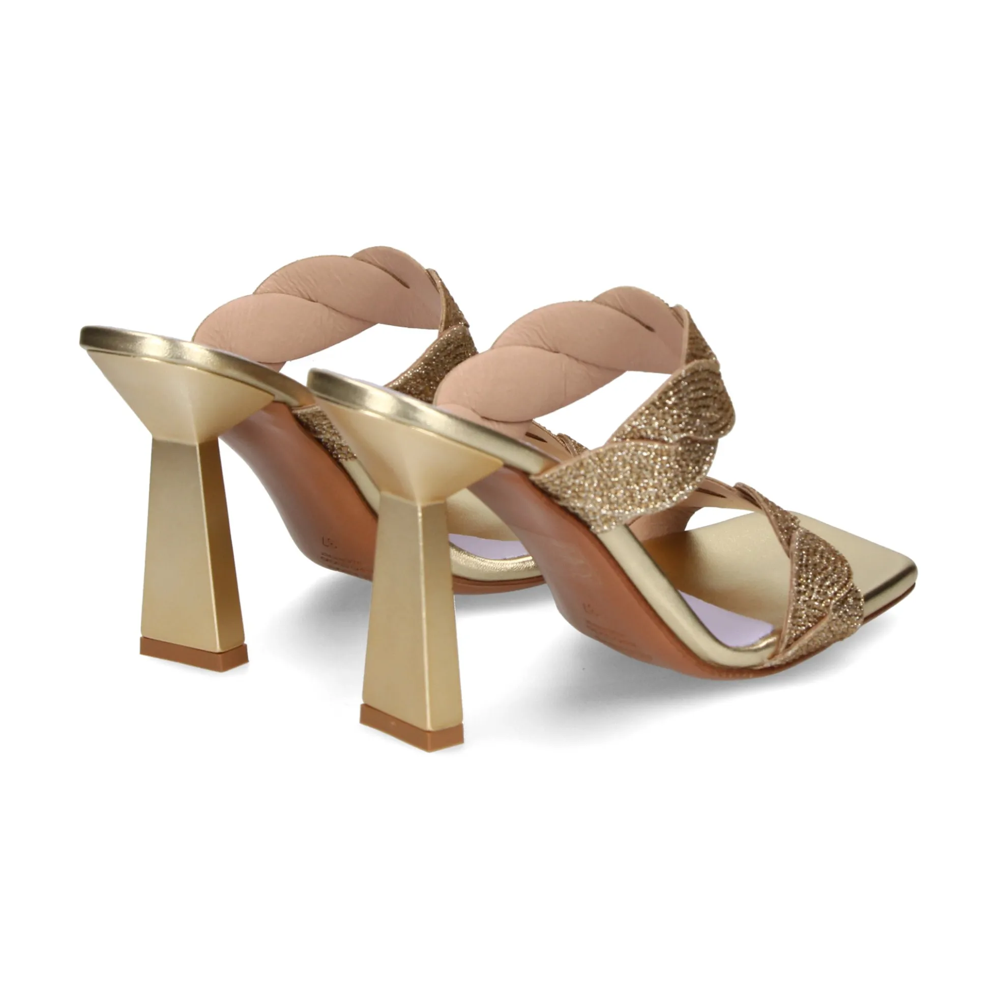 ALBANO Sandalias con tacón de Mujer 3282/90 / 2 PLATINO