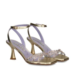 ALBANO Sandalias con tacón de Mujer 3393 / 21 PLATINO