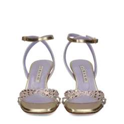 ALBANO Sandalias con tacón de Mujer 3393 / 21 PLATINO