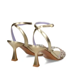 ALBANO Sandalias con tacón de Mujer 3393 / 21 PLATINO