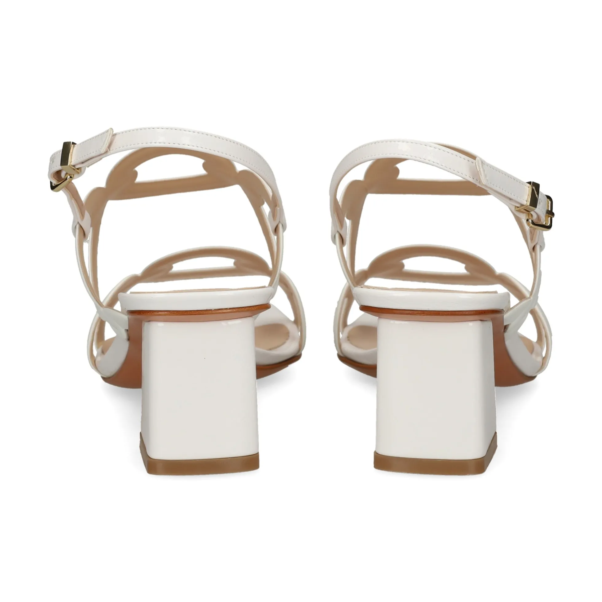 ALBANO Sandalias con tacón de Mujer 5560 BLANCO