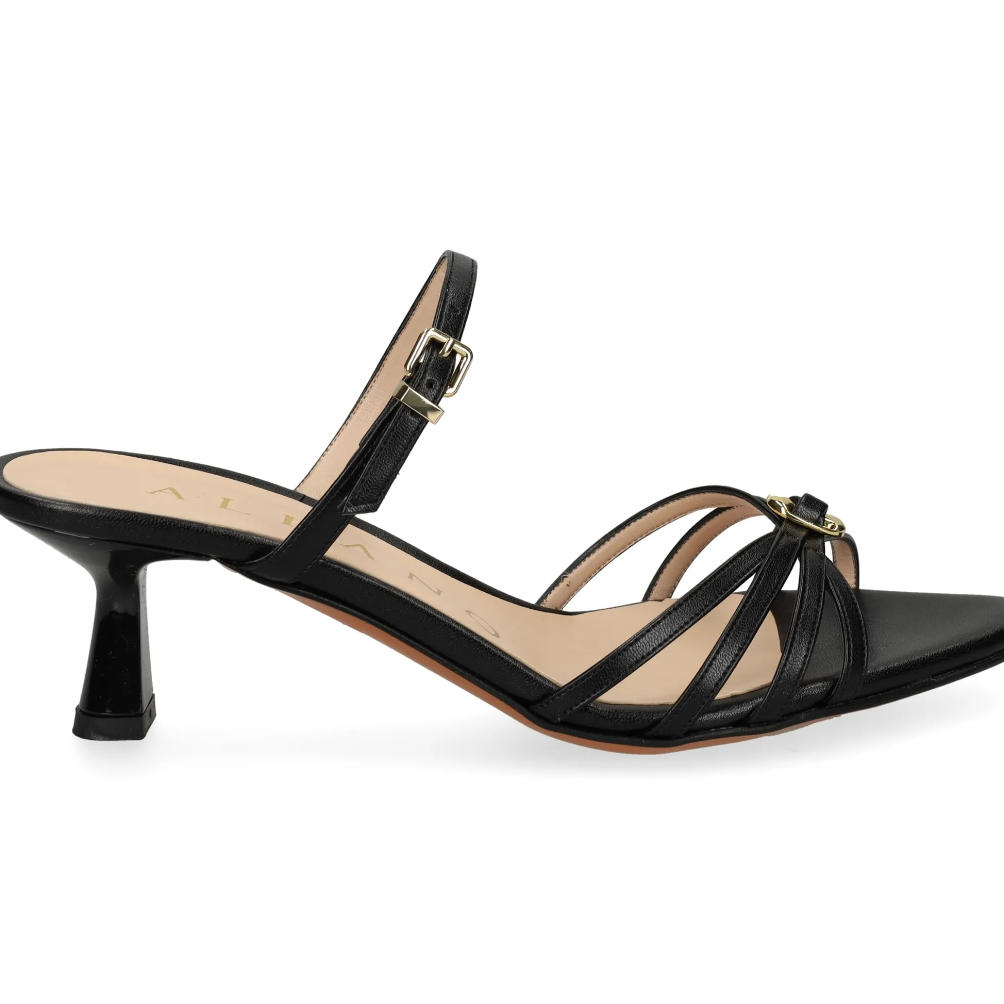 ALBANO Sandalias con tacón de Mujer 5629 NEGRO