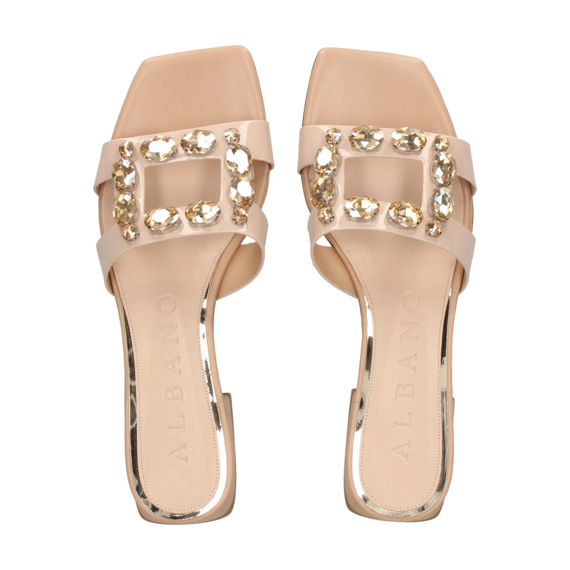 ALBANO Sandalias planas de Mujer 5346 / 3 BEIGE/ORO