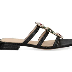 ALBANO Sandalias planas de Mujer 5421 / 2 NEGRO