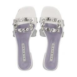 ALBANO Sandalias planas de Mujer 5228 / 2 BLANCO