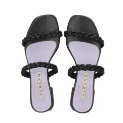 ALBANO Sandalias planas de Mujer 3253/6 NEGRO