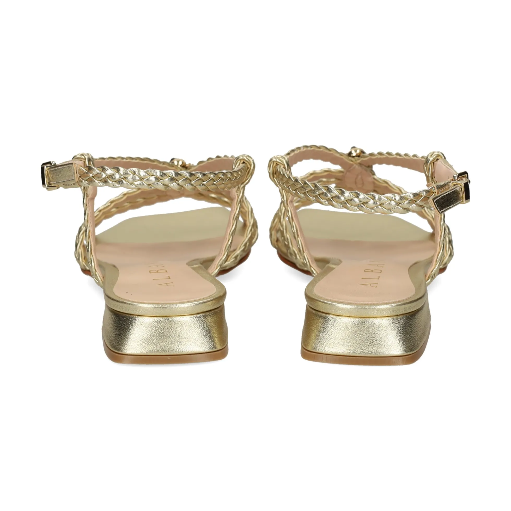 ALBANO Sandalias planas de Mujer 5623 PLATINO