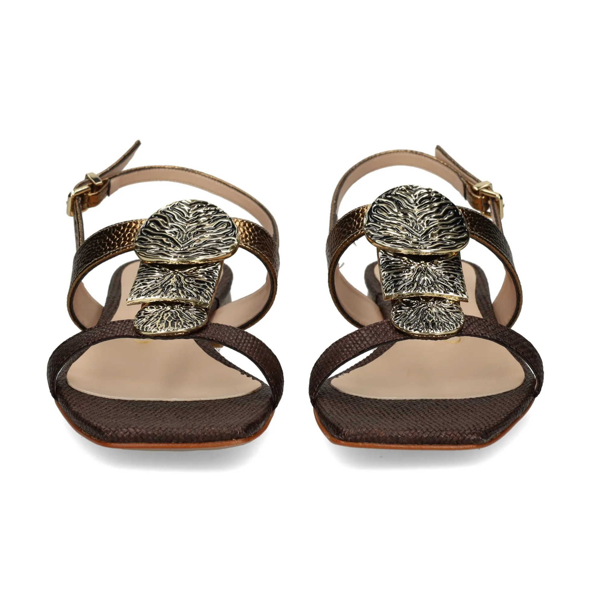 ALBANO Sandalias planas de Mujer 5532 BRONZO+T.MORO