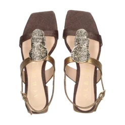 ALBANO Sandalias planas de Mujer 5532 BRONZO+T.MORO