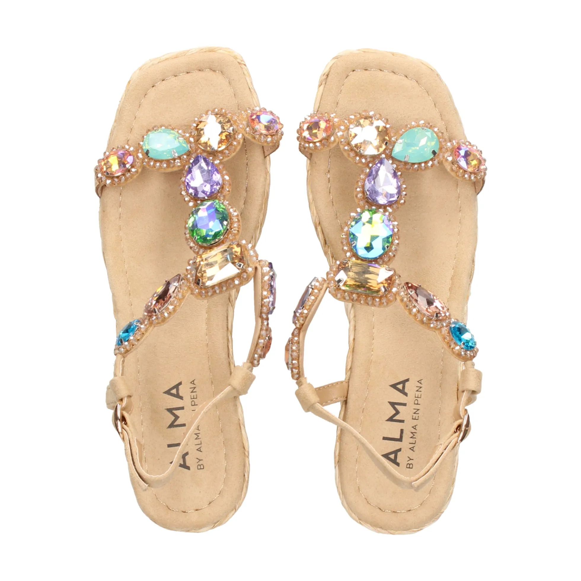 ALMA BLUE Sandalias cuña de Mujer V24AB2162
