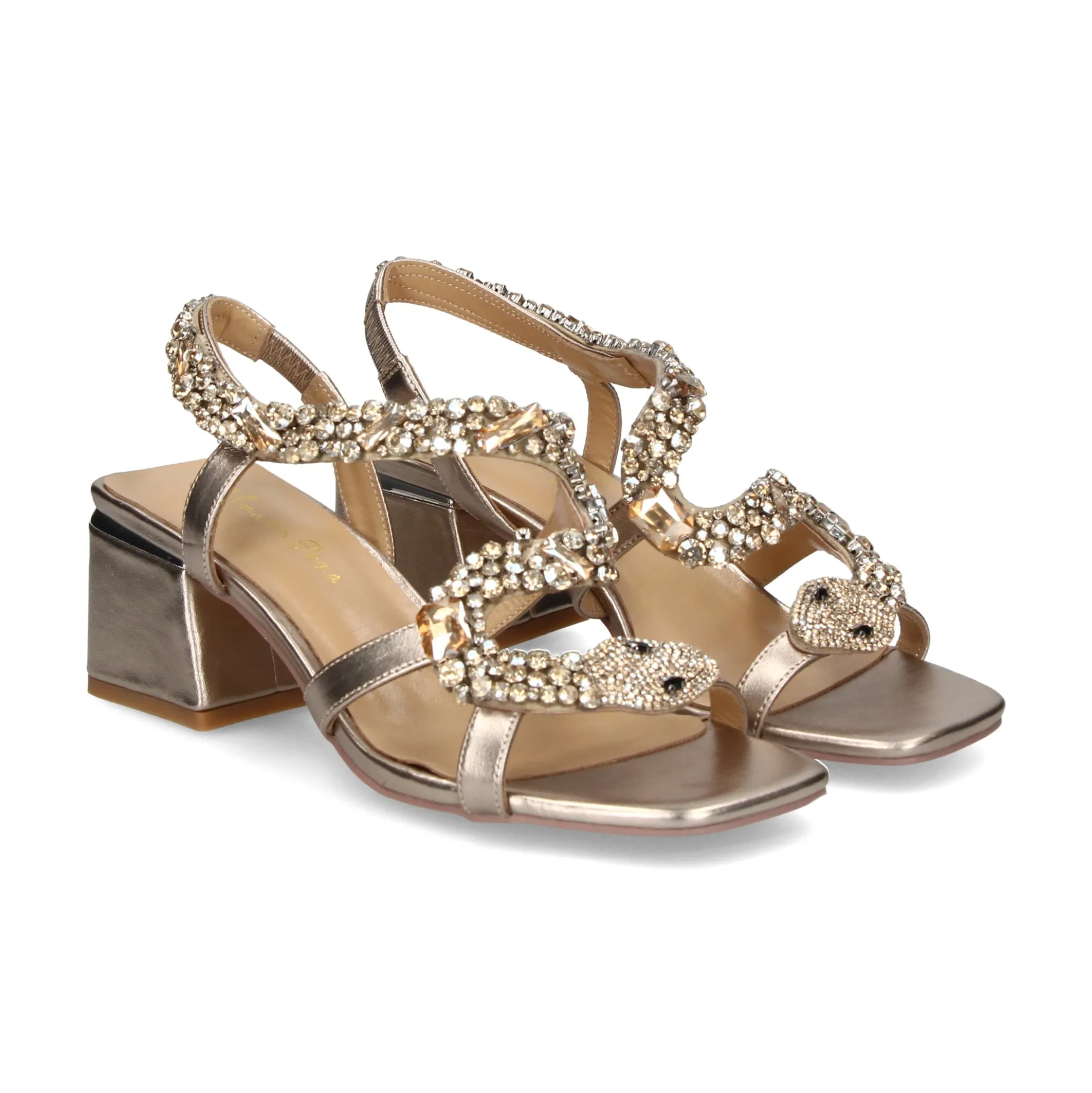 ALMA EN PENA Sandalias con tacón de Mujer 304 BRONCE