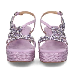 ALMA EN PENA Sandalias cuña de Mujer 574 LILA