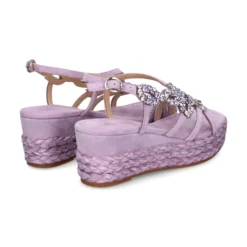 ALMA EN PENA Sandalias cuña de Mujer 574 LILA