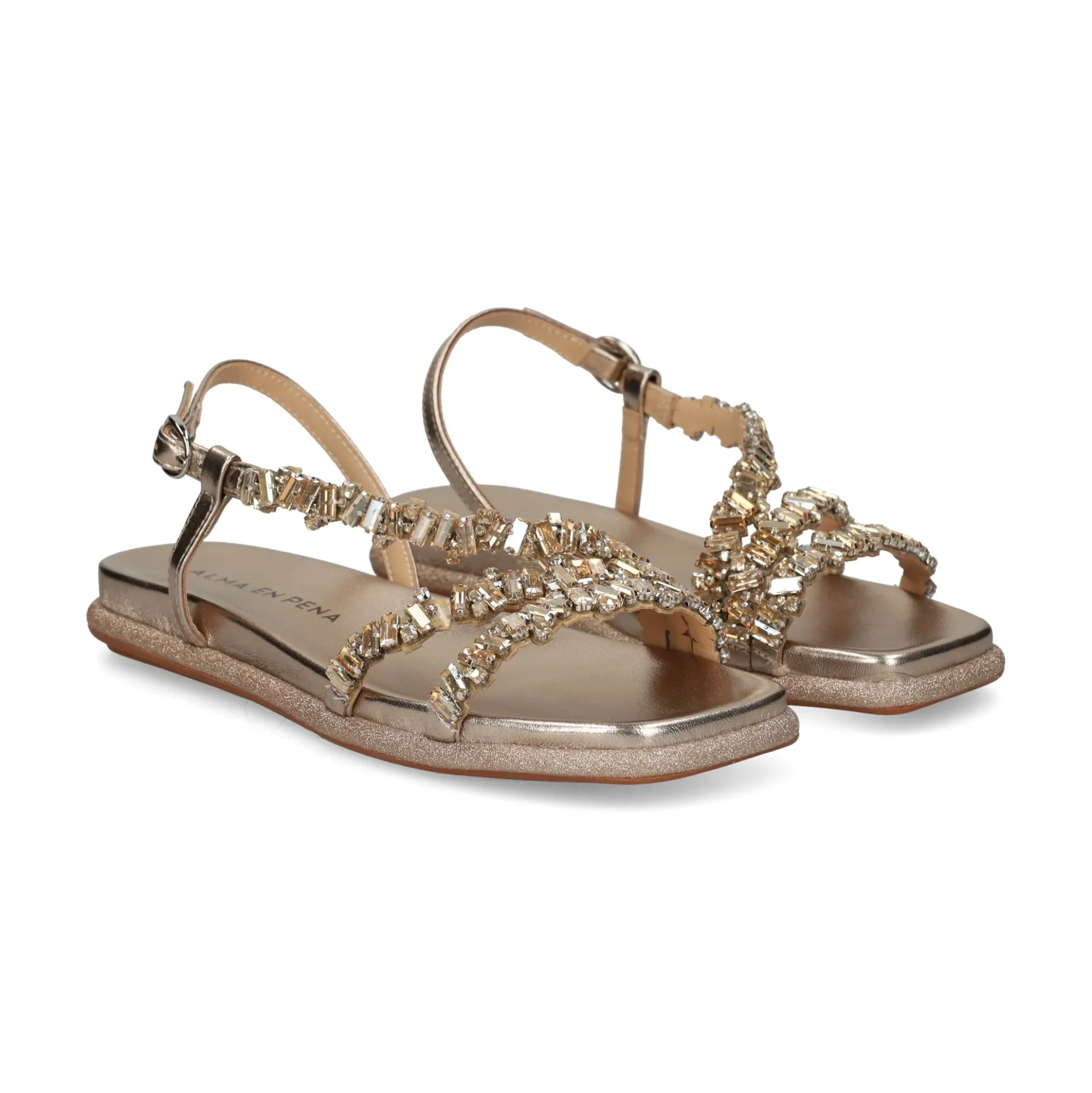 ALMA EN PENA Sandalias planas de Mujer V251614 BRONCE