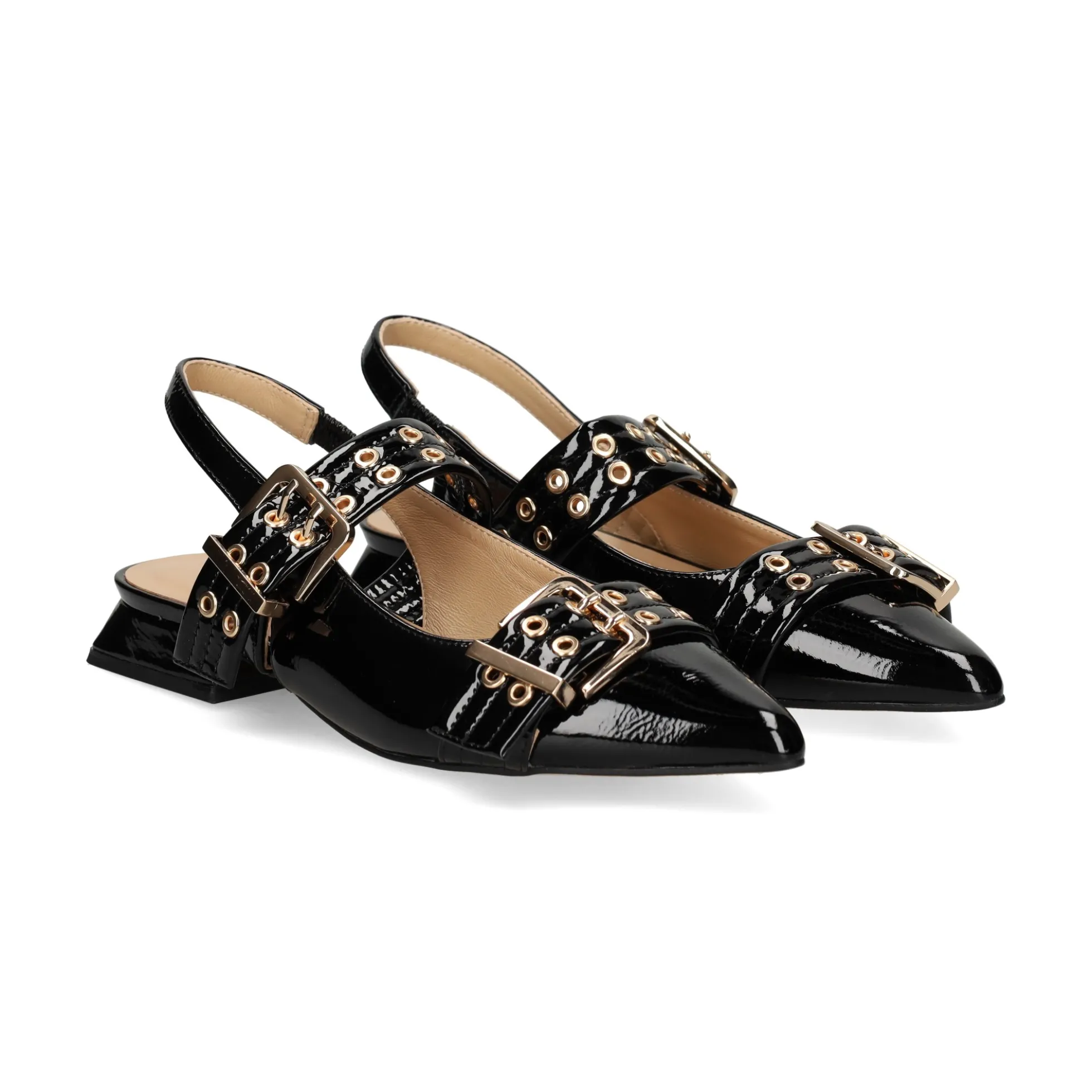 ALMA EN PENA Zapatos planos de Mujer 138 NERGO-BLANCO