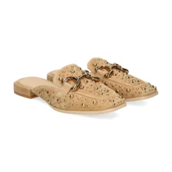 ALMA EN PENA Zuecos de Mujer V240421 CAMEL