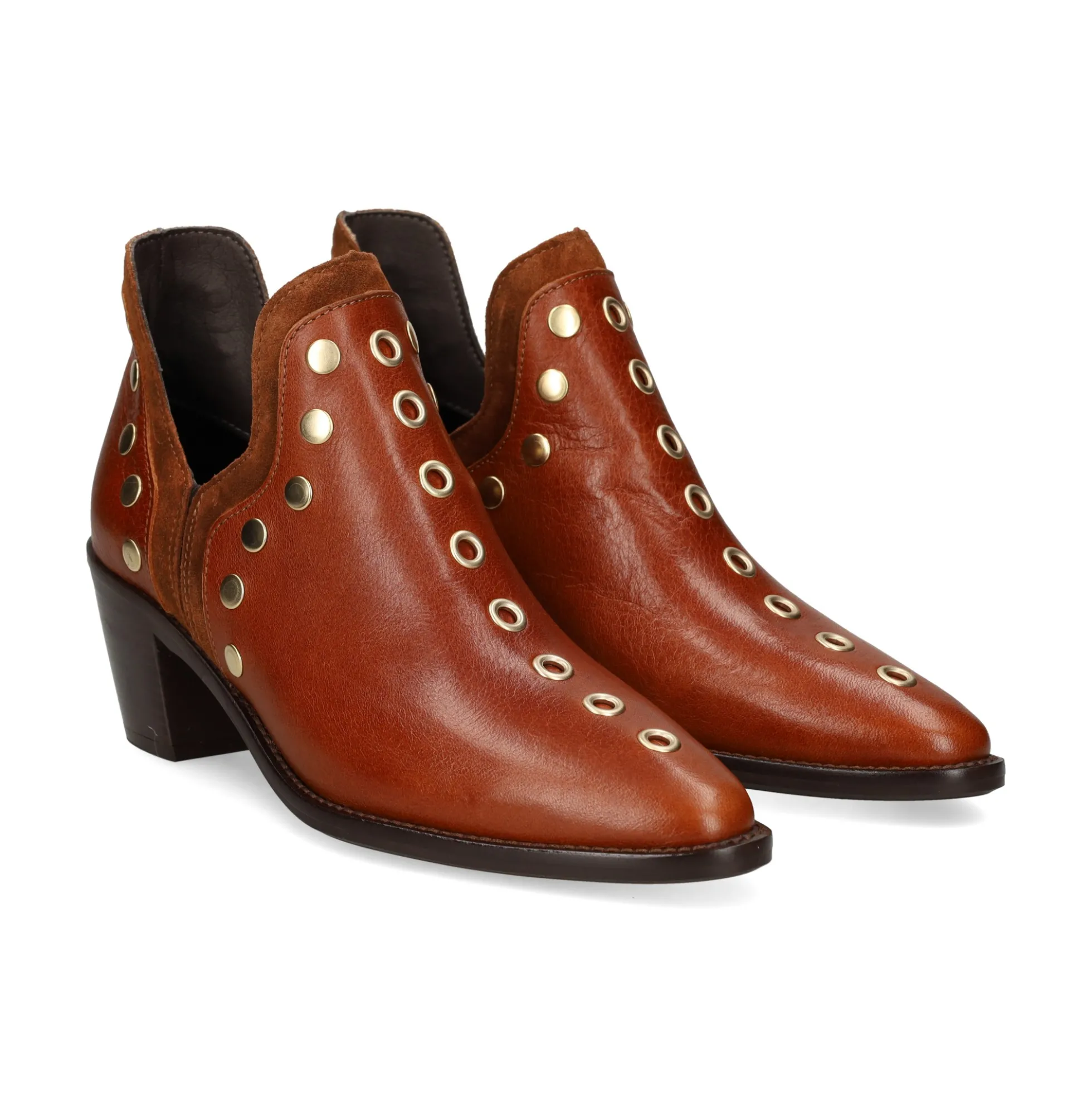 ALPE Botines con tacón de Mujer 2582 01 CUERO