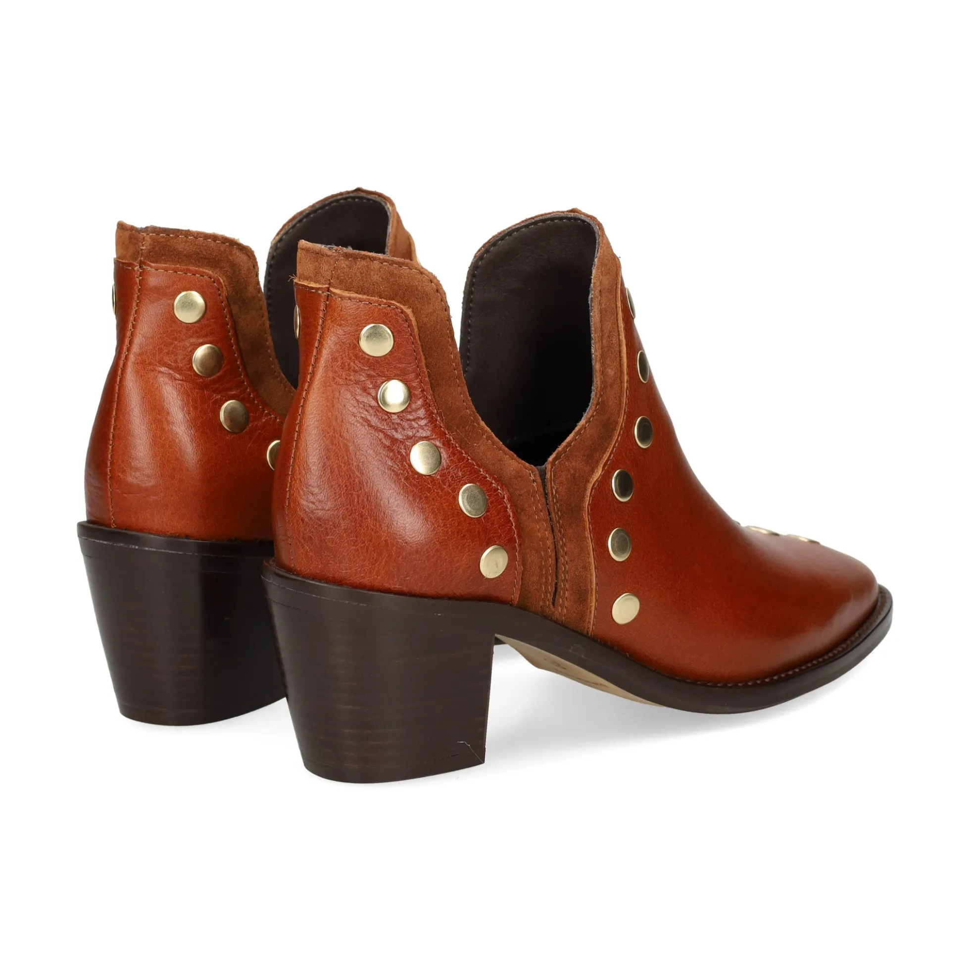 ALPE Botines con tacón de Mujer 2582 01 CUERO