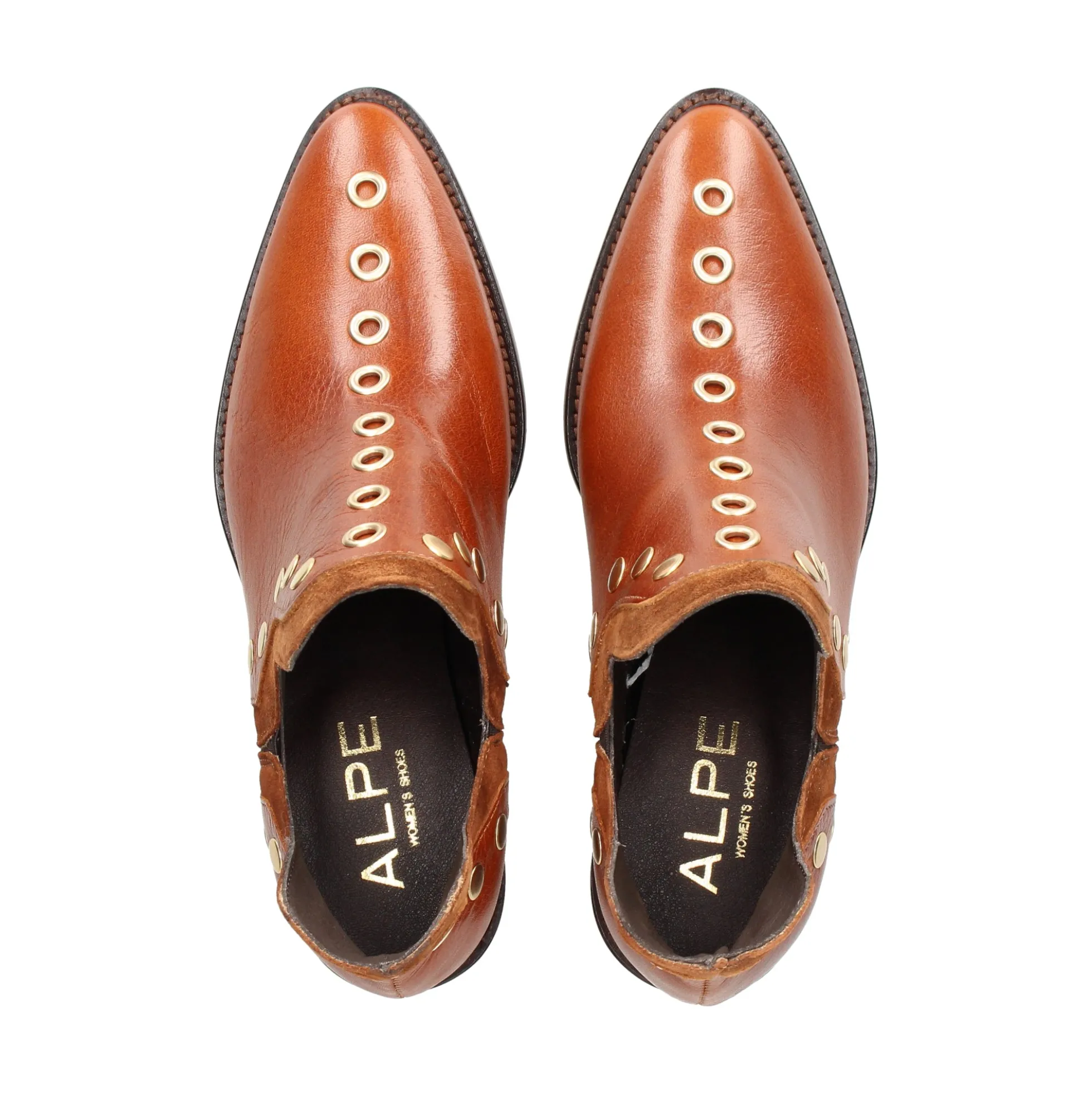 ALPE Botines con tacón de Mujer 2582 01 CUERO
