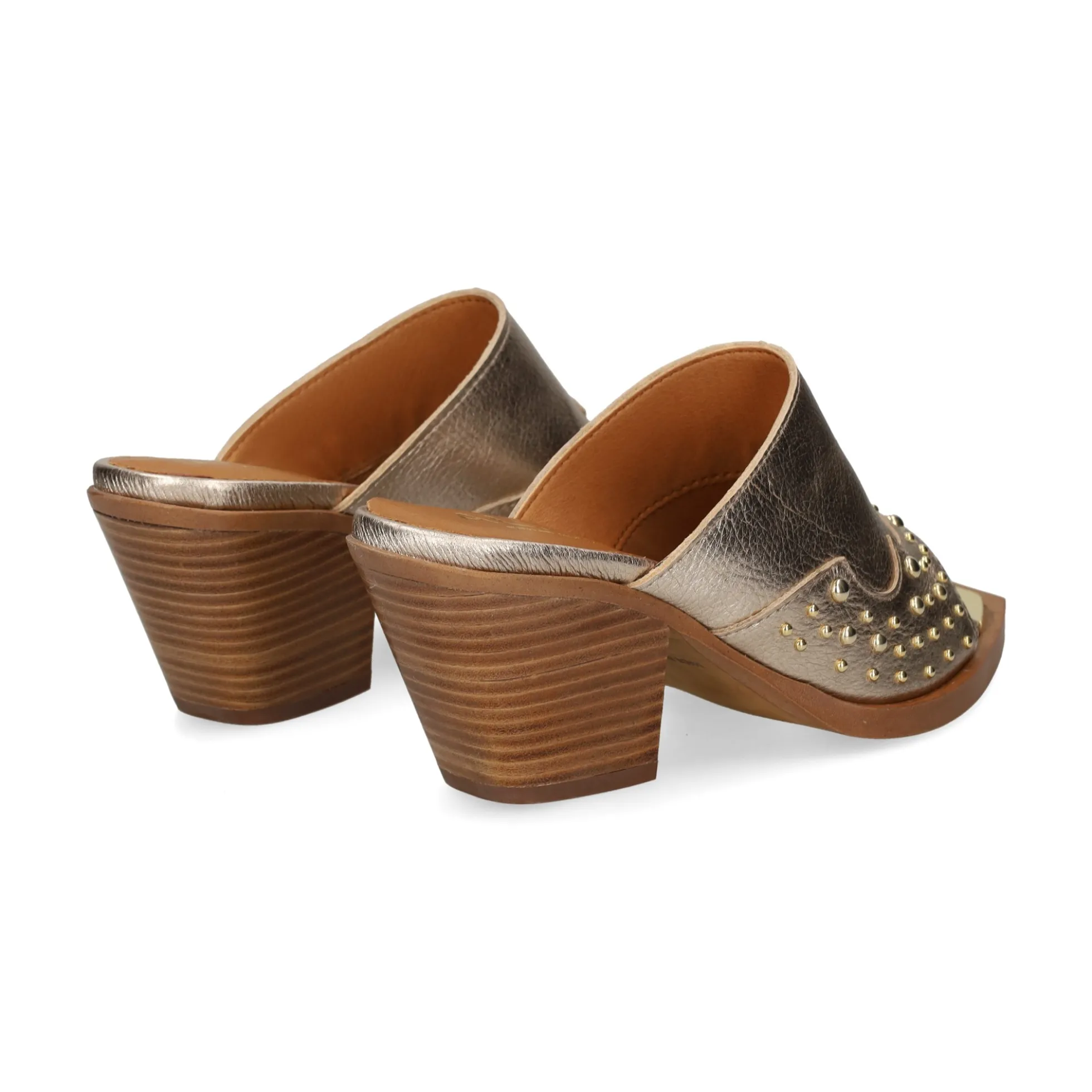 ALPE Sandalias con tacón de Mujer 511341 43 PLATINO