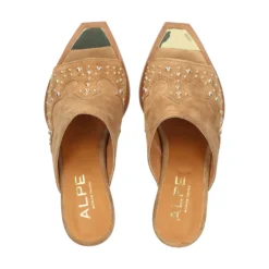 ALPE Sandalias con tacón de Mujer 511311 01 CUERO