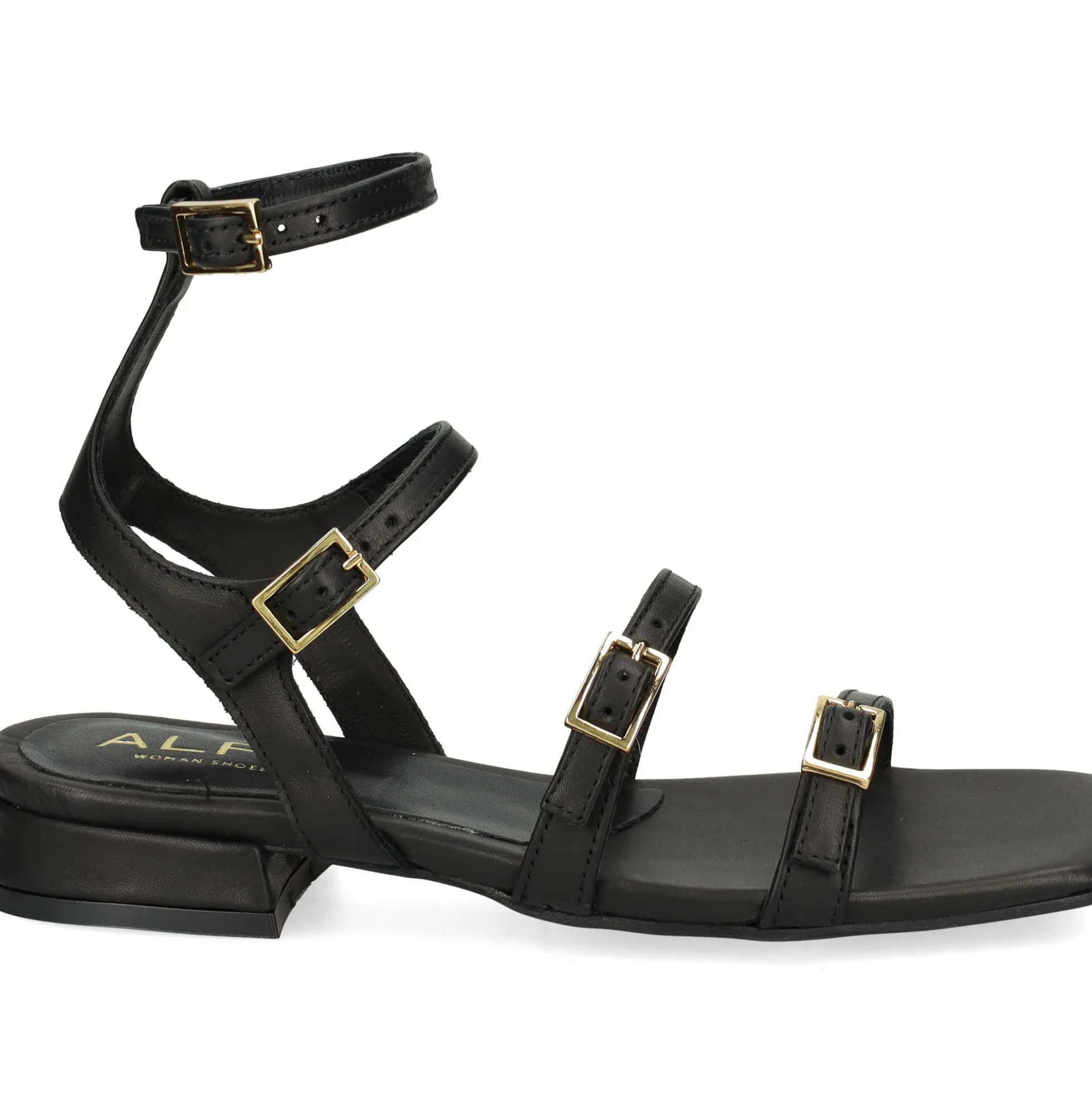 ALPE Sandalias planas de Mujer 514303 05 NEGRO