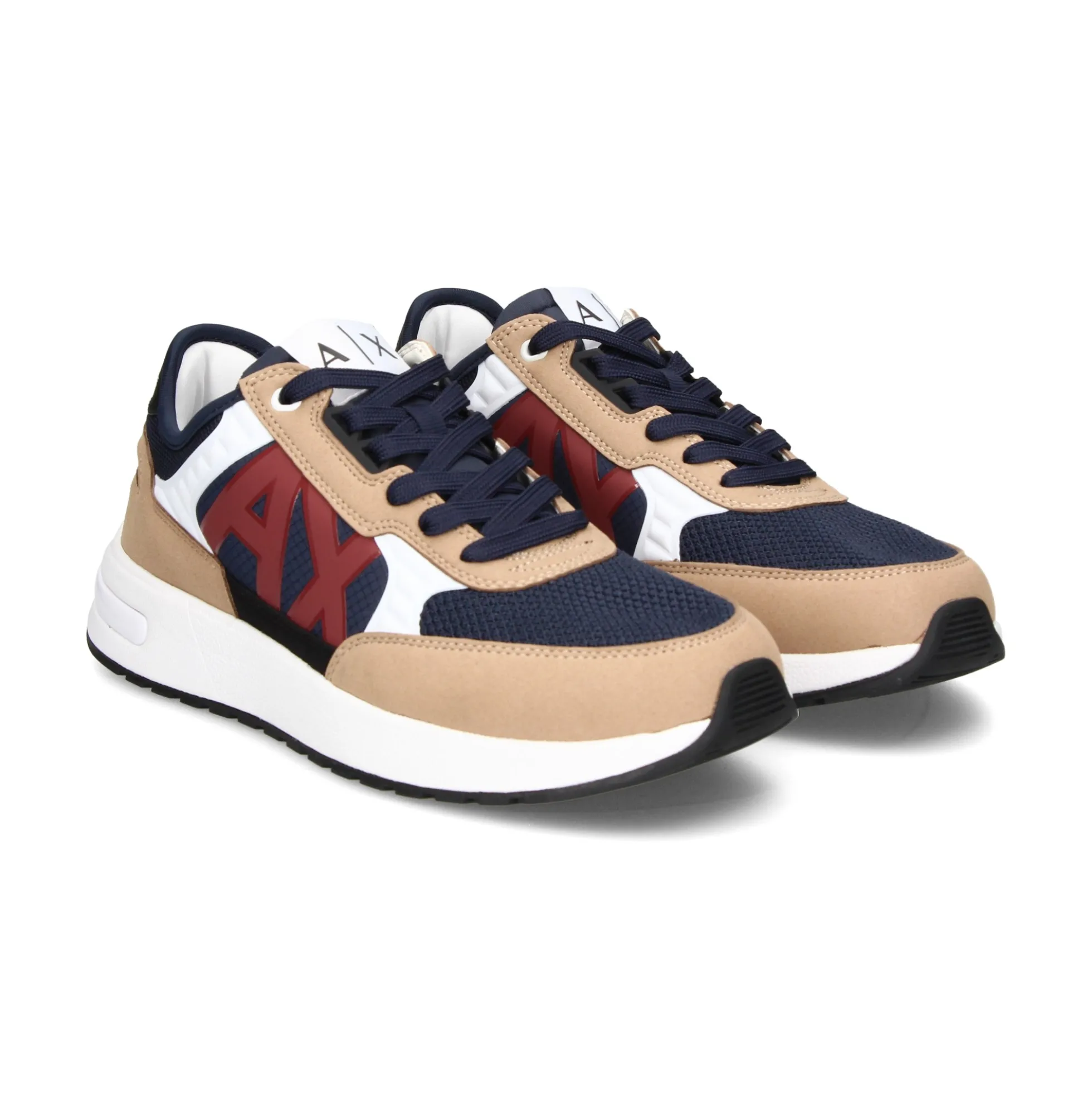 ARMANI EXCHANGE Zapatillas de Hombre XUX090 S561 TAN+NAVY+R