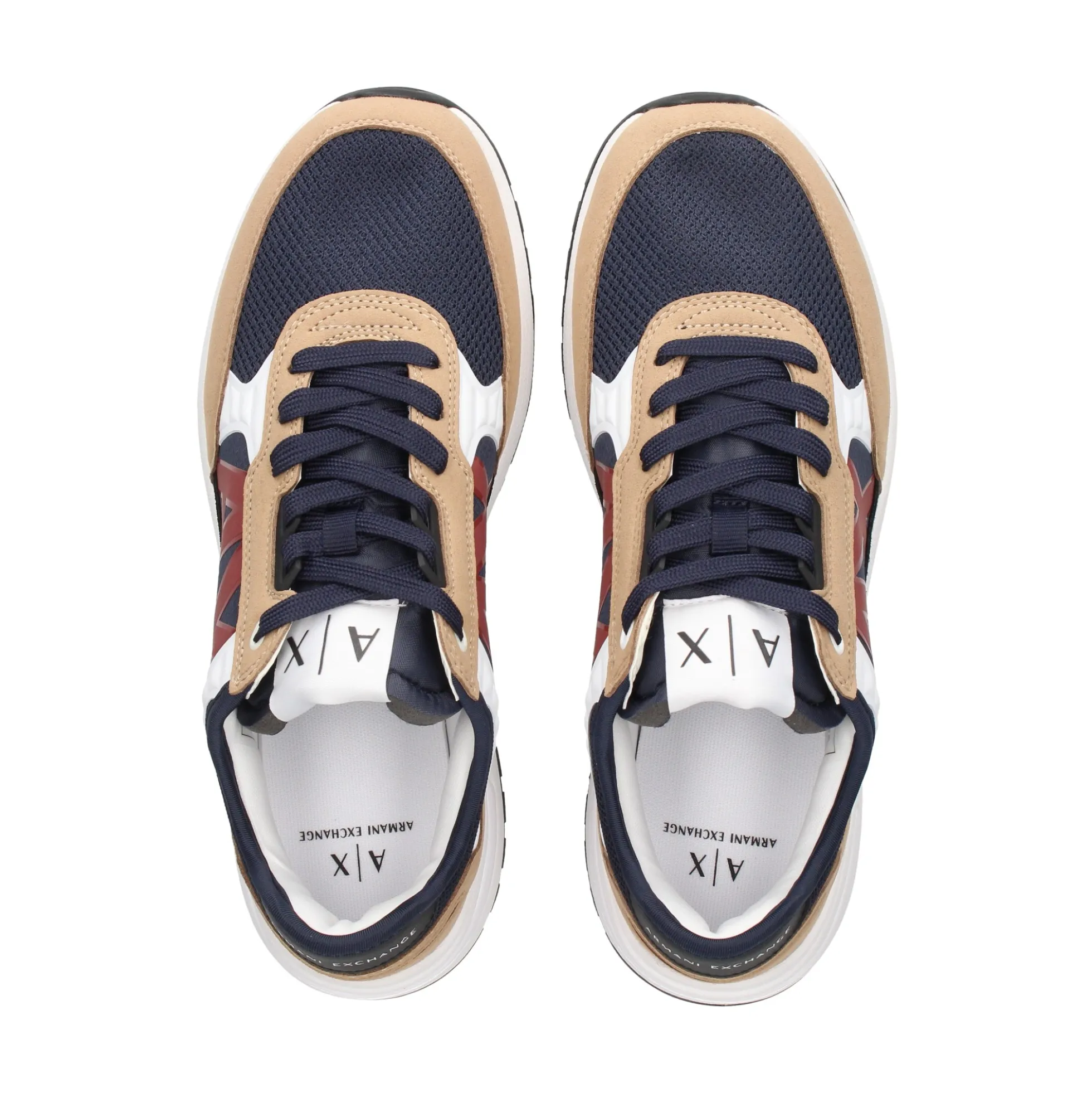 ARMANI EXCHANGE Zapatillas de Hombre XUX090 S561 TAN+NAVY+R