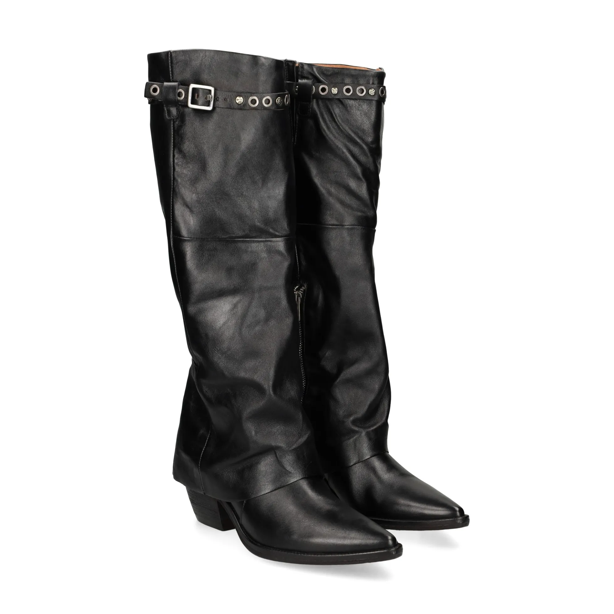 A.S.98 Botas con tacón de Mujer B84301 6002 NEGRO
