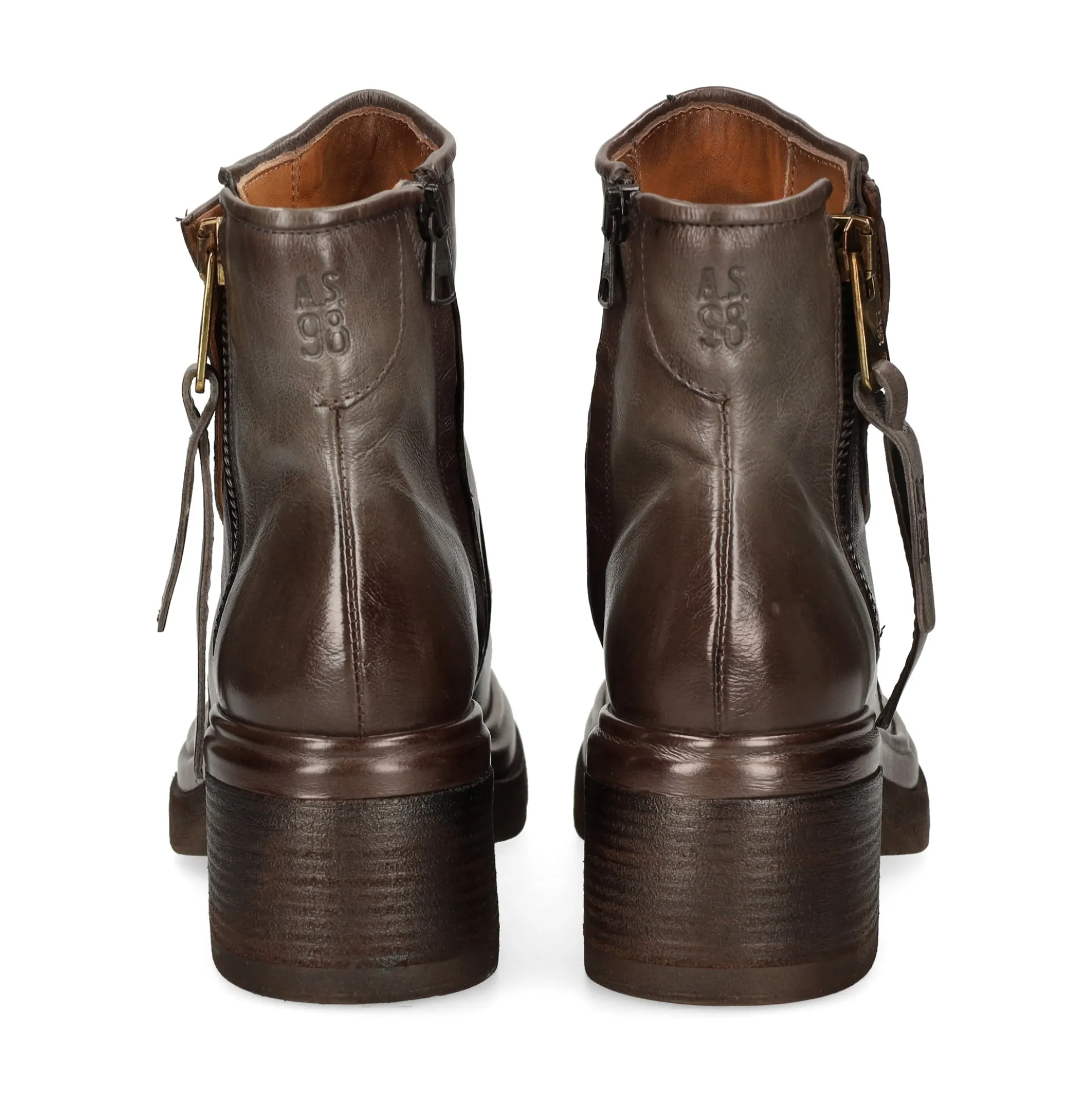 A.S.98 Botines con tacón de Mujer A89230 6579 BASALTO