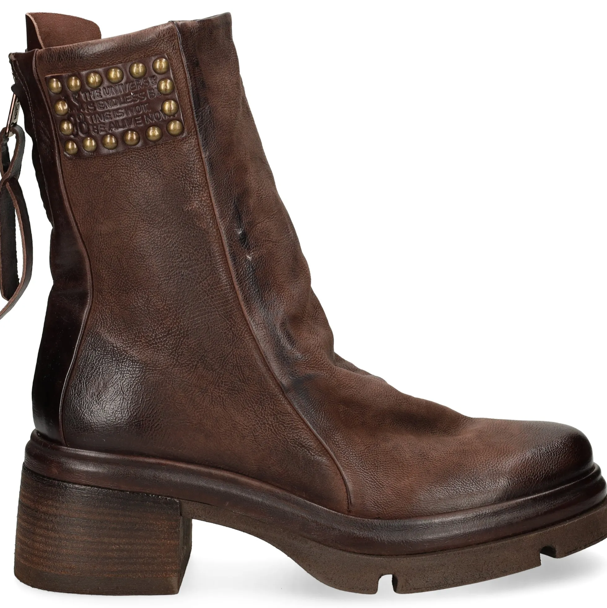A.S.98 Botines con tacón de Mujer A89227 6144 EBANO