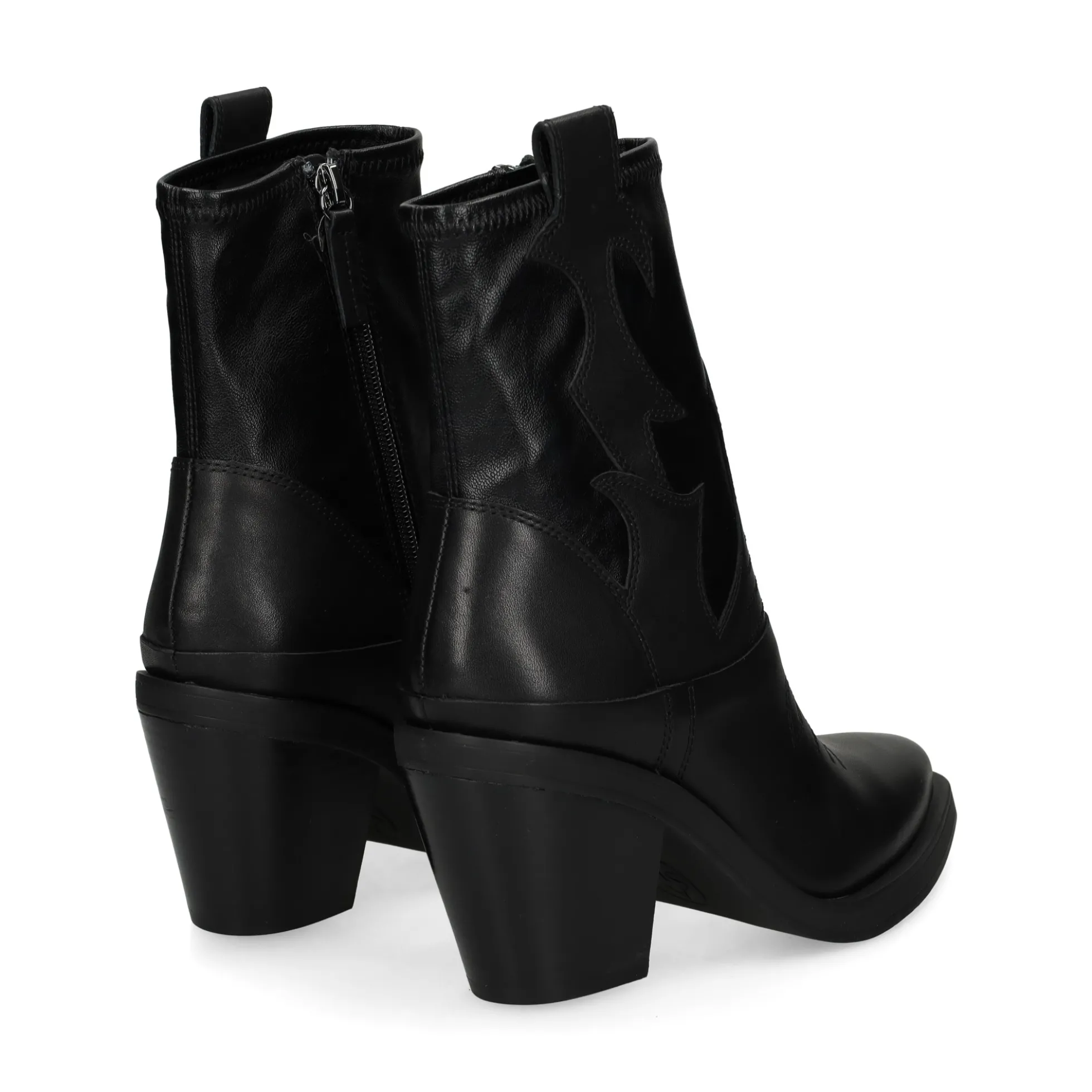 ASH Botines con tacón de Mujer JAGGER 001 NEGRO