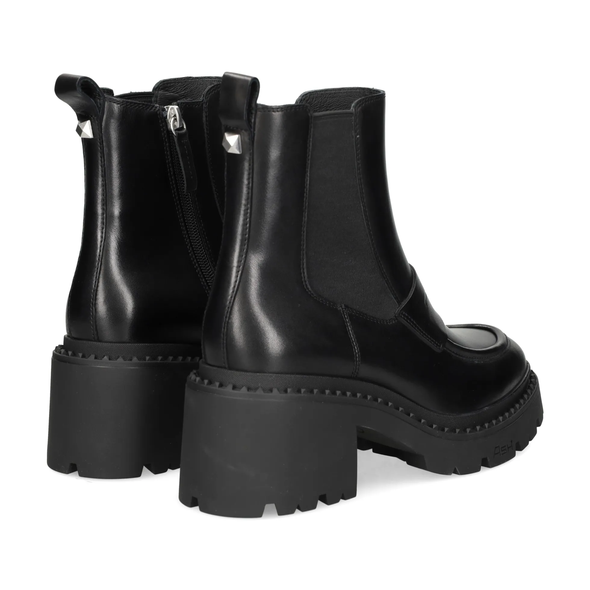 ASH Botines con tacón de Mujer NASTY 001 NEGRO