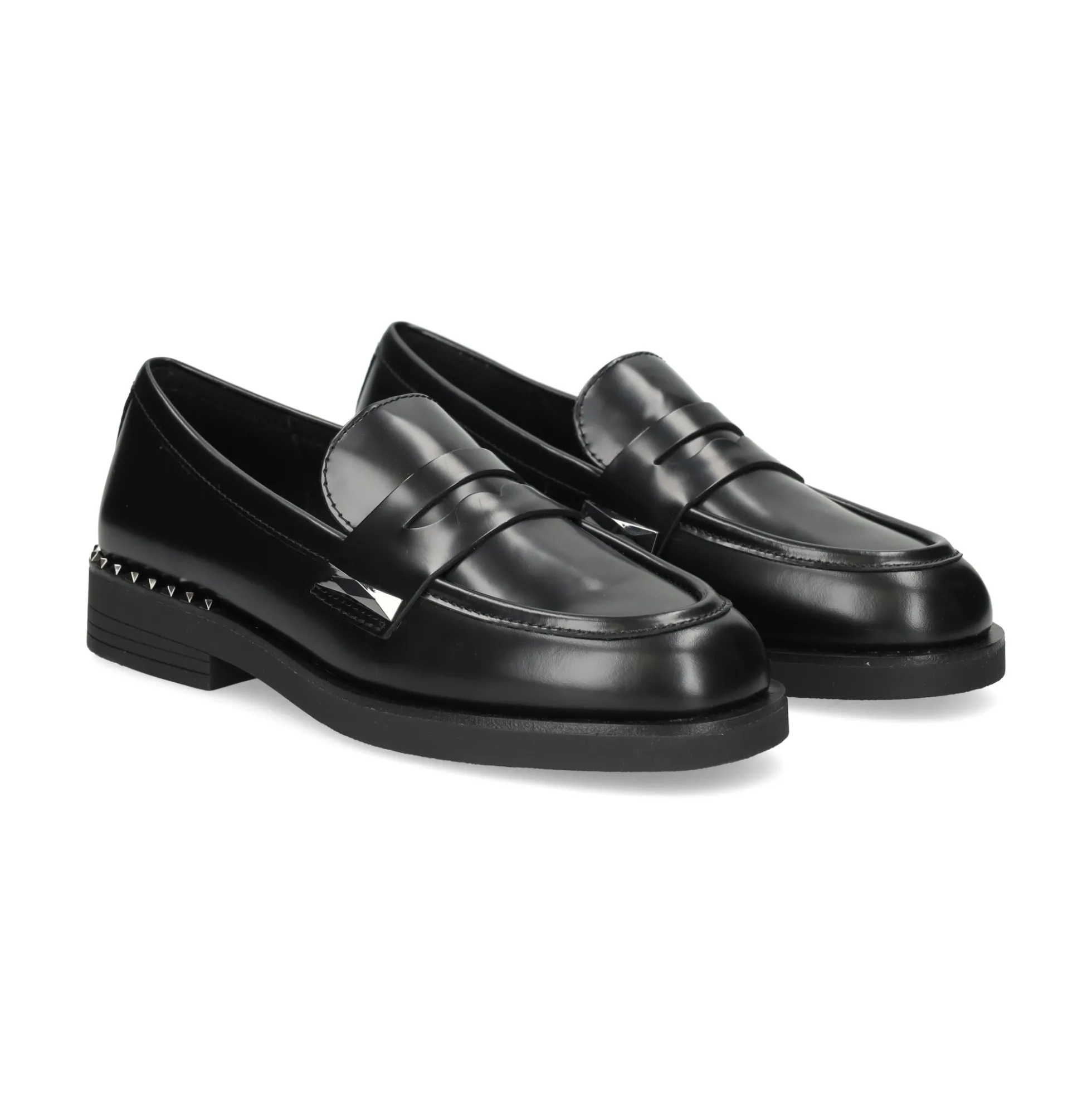 ASH Mocasines de Mujer WHISPER STUDS 001 NEGRO