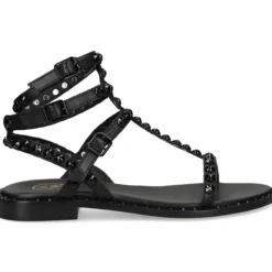 ASH Sandalias planas de Mujer PLAY BIS 006 NEGRO