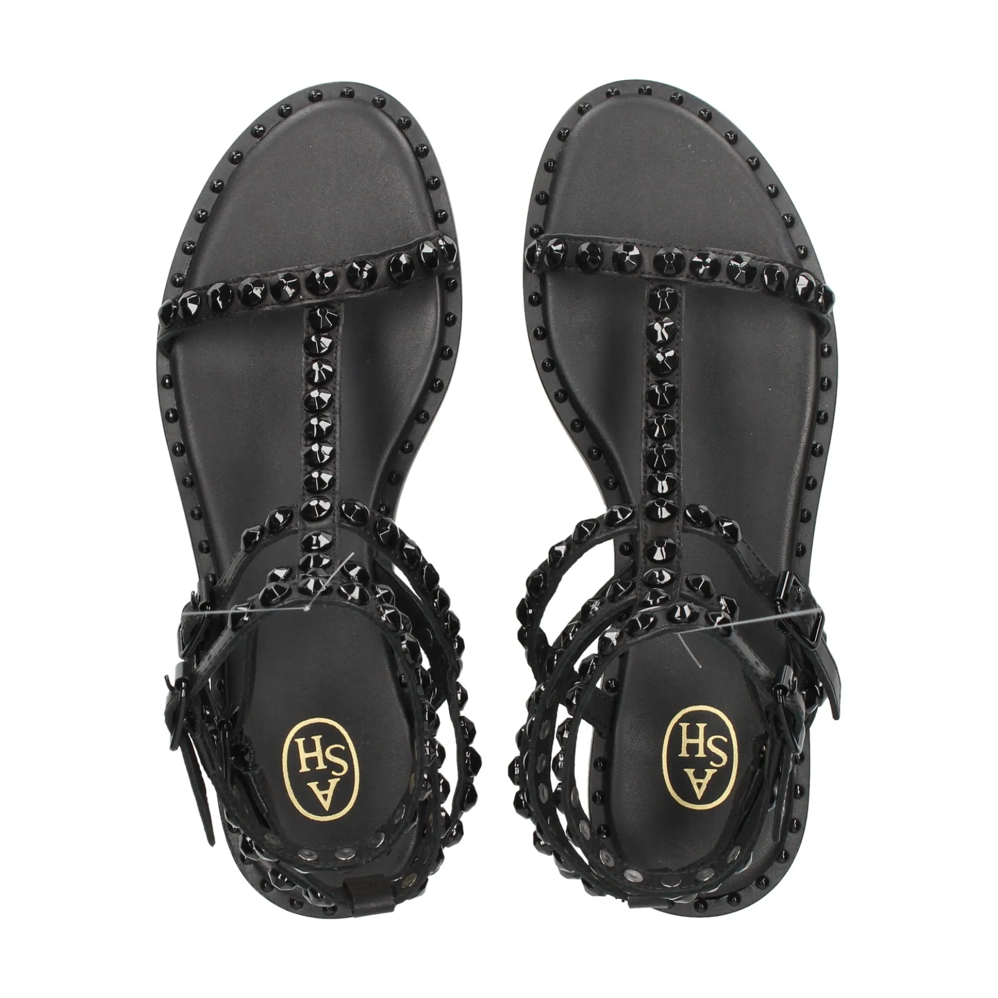 ASH Sandalias planas de Mujer PLAY BIS 006 NEGRO