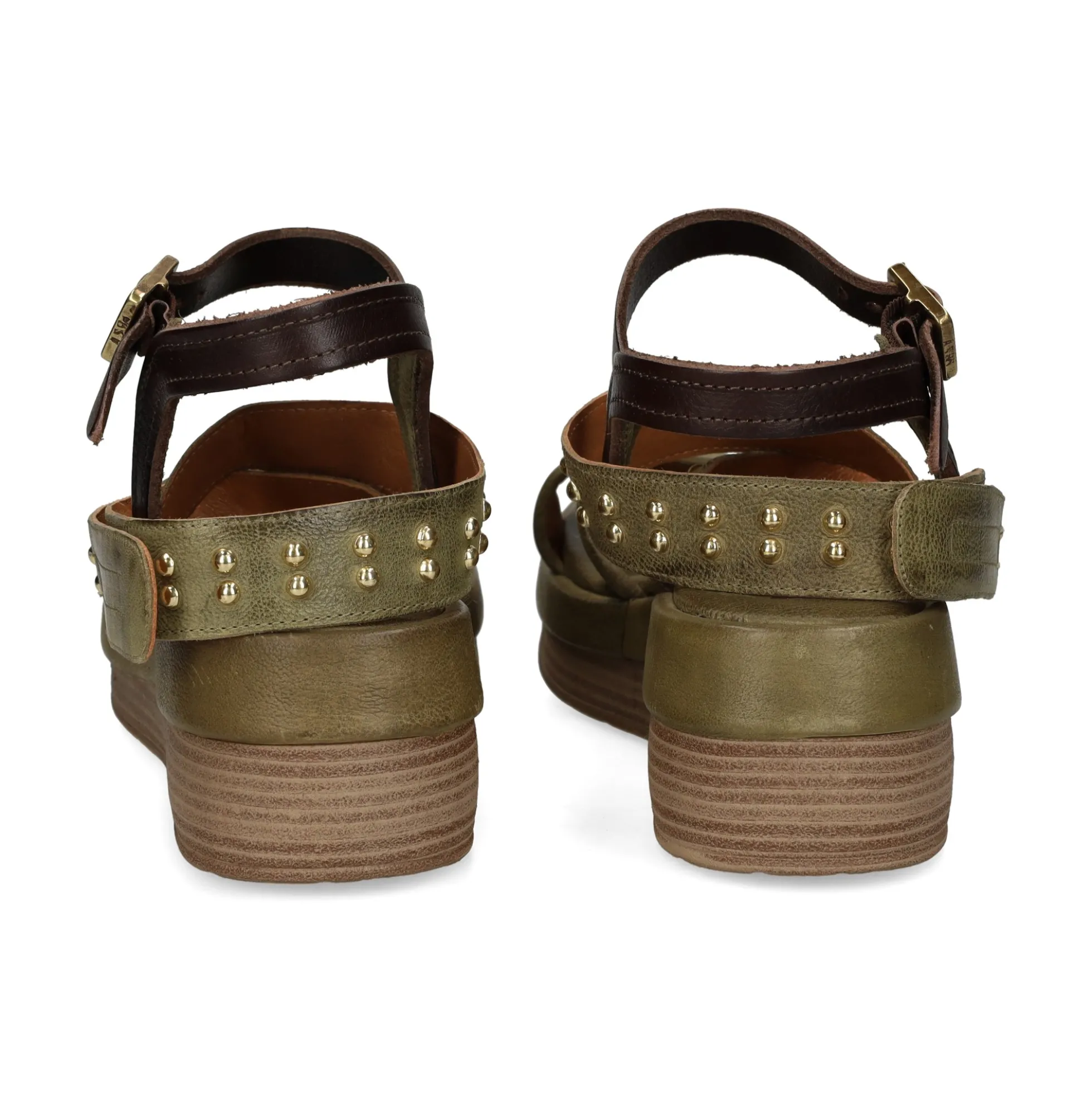 A.S.98 Sandalias con plataforma de Mujer C02001 0002 GREEN+TDM