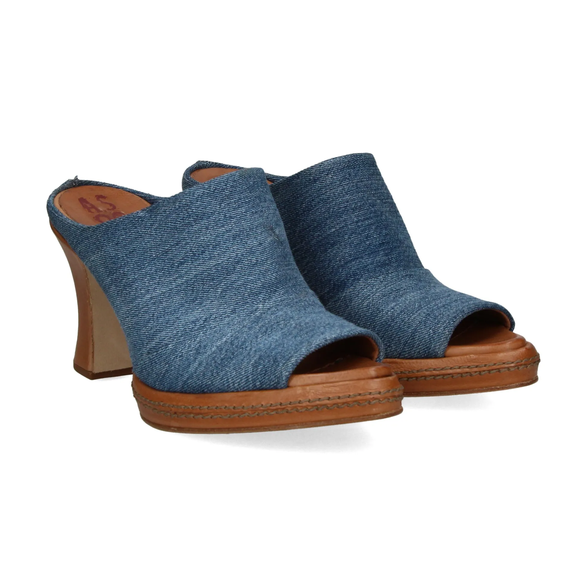 A.S.98 Sandalias con plataforma de Mujer B28004 201 0001 BLU+CA