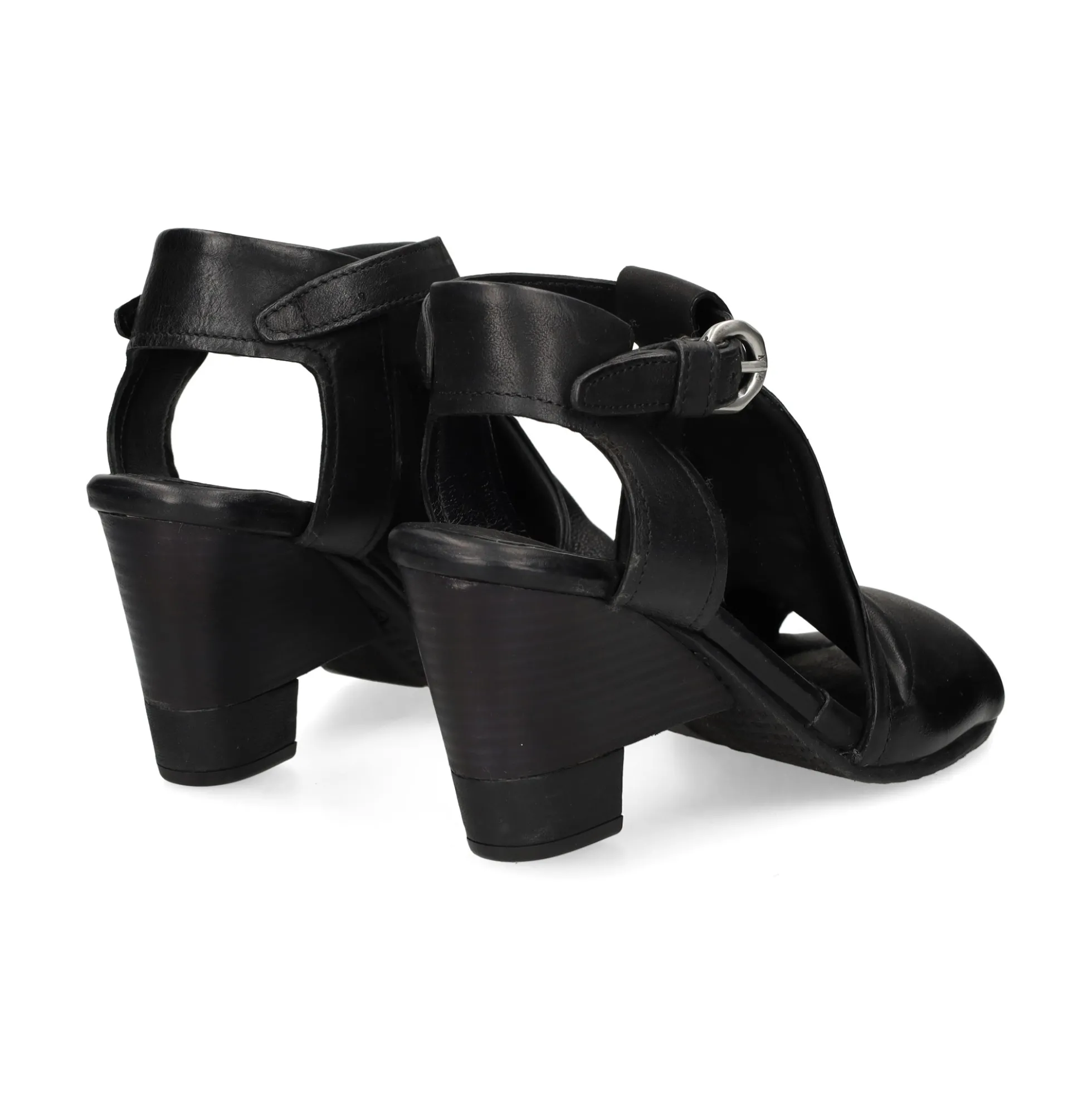 A.S.98 Sandalias con tacón de Mujer C04002 6002 NEGRO