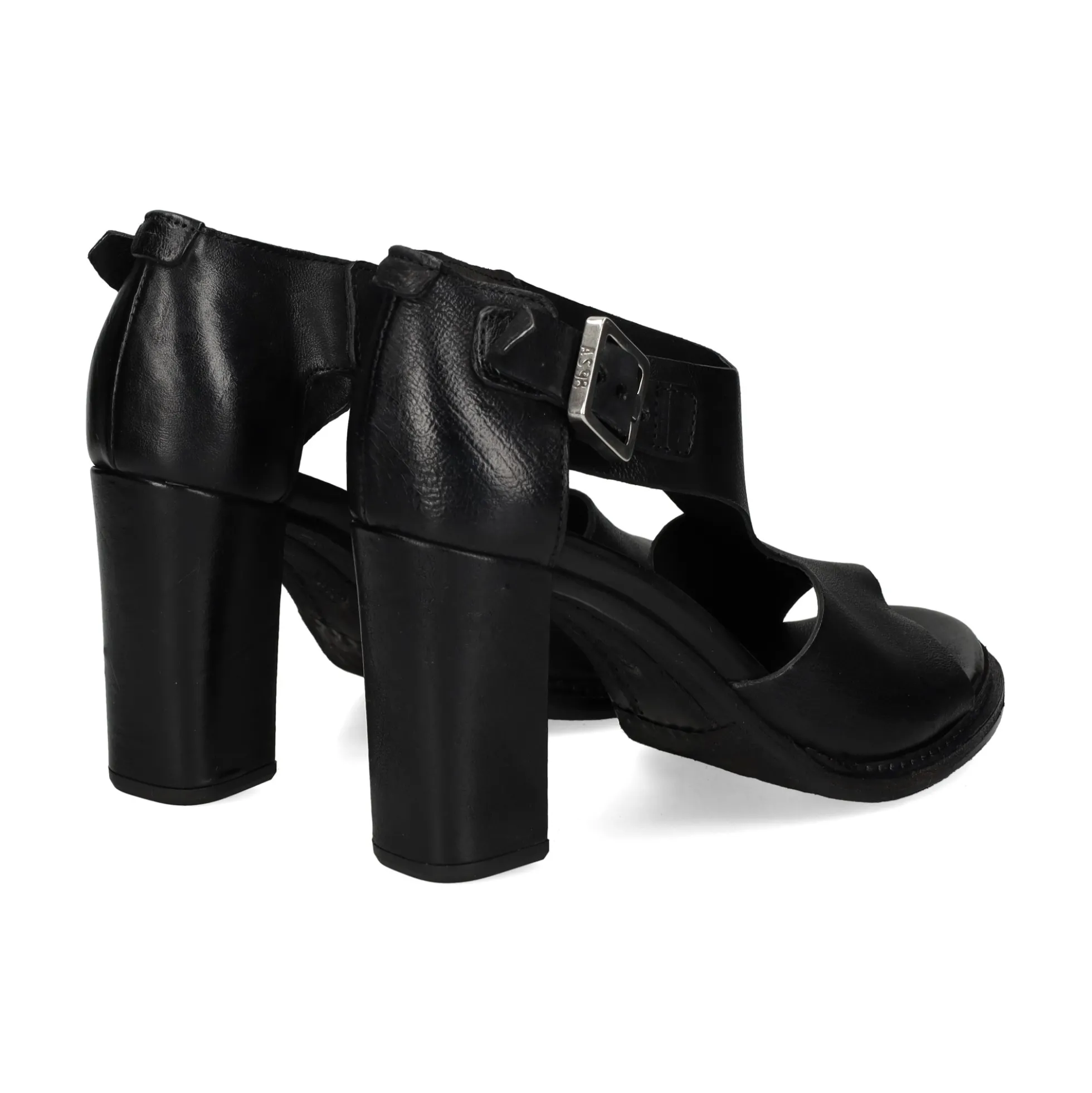 A.S.98 Sandalias con tacón de Mujer 589038 101 6002 NERO (