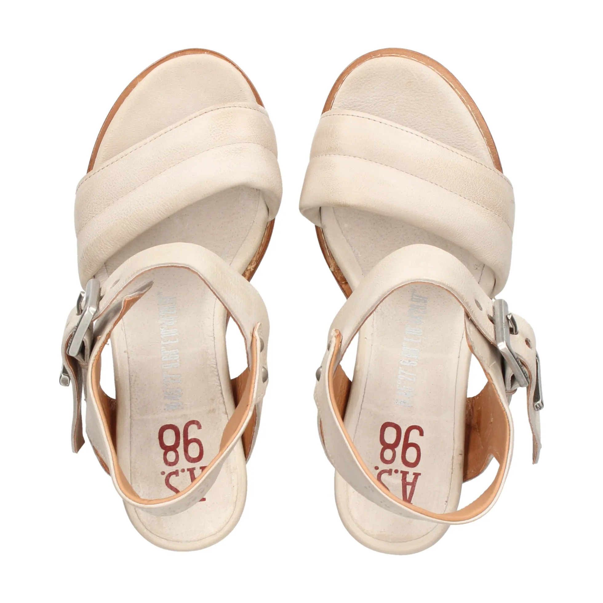 A.S.98 Sandalias con tacón de Mujer 589039 101 6336 ICE
