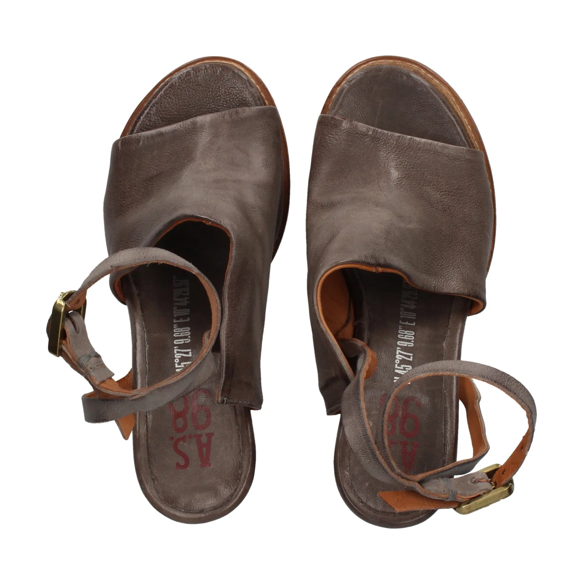 A.S.98 Sandalias con tacón de Mujer B40001 101 6143 CENERE