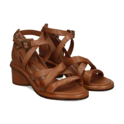 A.S.98 Sandalias con tacón de Mujer B23004 201 6020 CAMEL