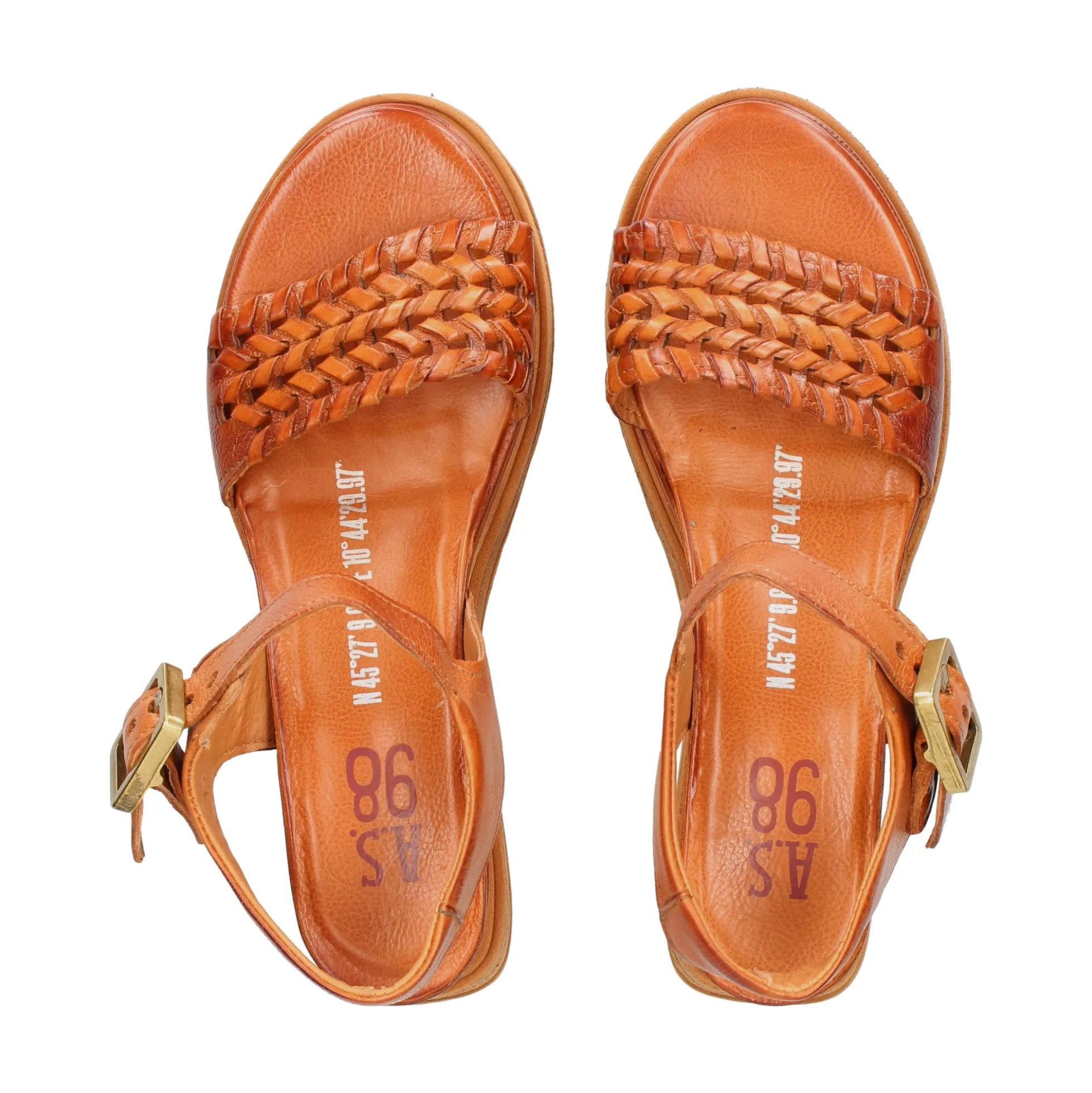 A.S.98 Sandalias cuña de Mujer A15039 6871 CALVADOS